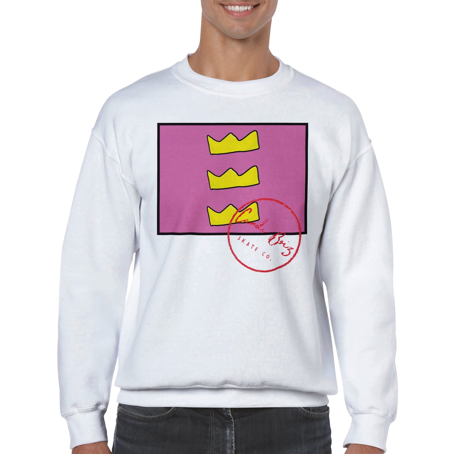 Candi Boiz Triple Crown Crew Neck Sweatshirt